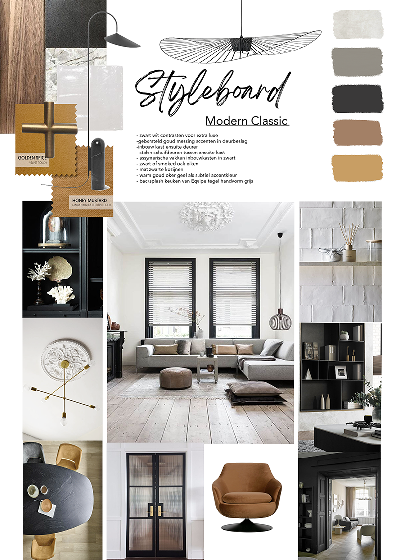 moodboard A3 project Oud West Amsterdam